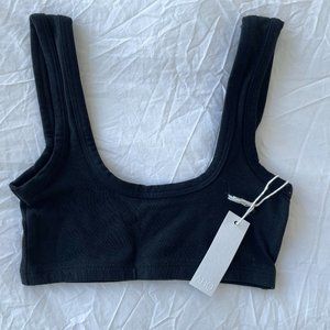 ARQ - Wide-strap bra in Black (NWT)
